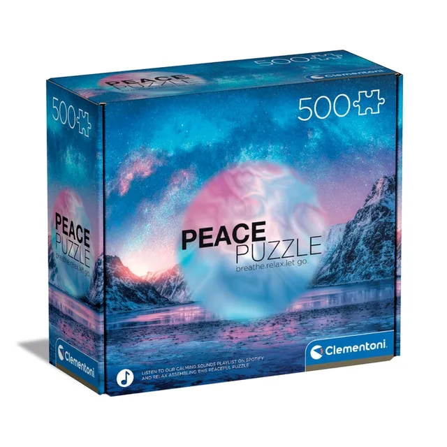 clementoni-peace-puzzle-light-blue-puzzle-500-teile image 1