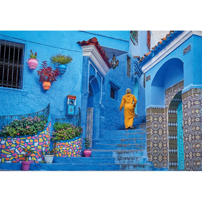 clementoni-blue-street-of-chefchaouen-puzzle-500-teile image 2