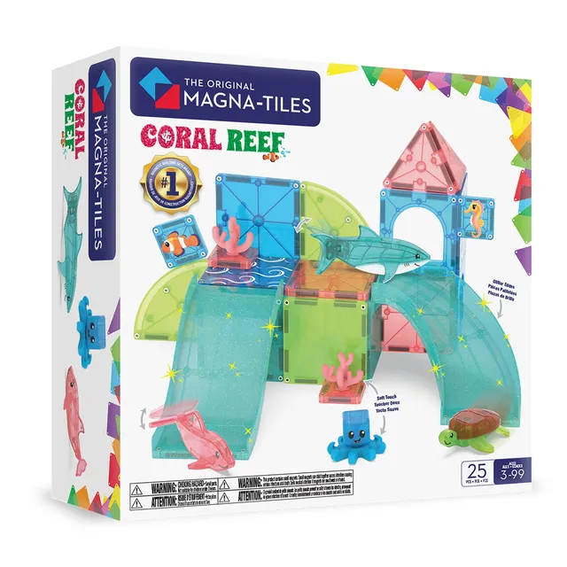 magna-tiles-coral-reef-25-teiliges-magnetisches-konstruktionsspiel image 1