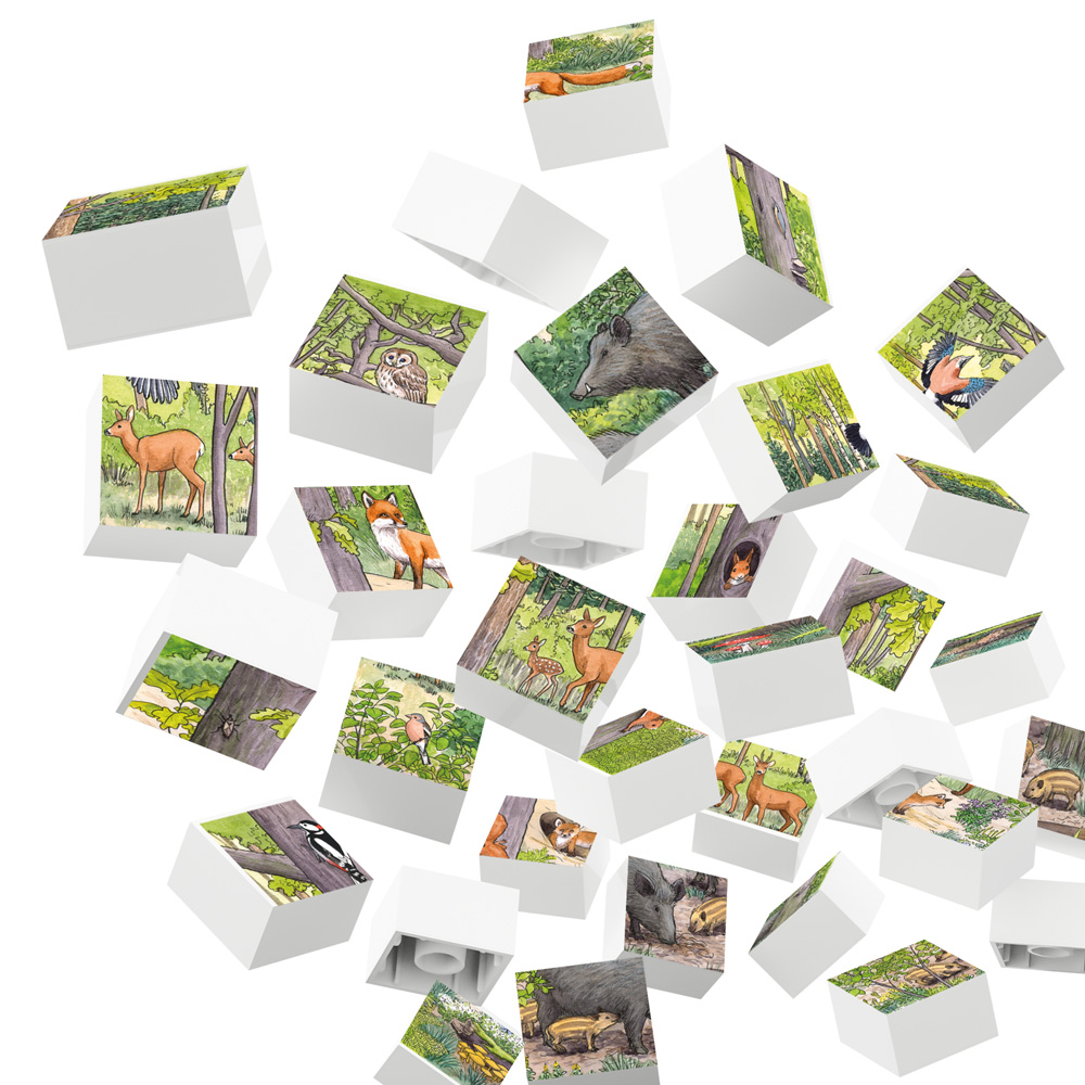 hubelino-waldtiere-puzzle-35-teile-steckpuzzle-mit-grundplatte image 5