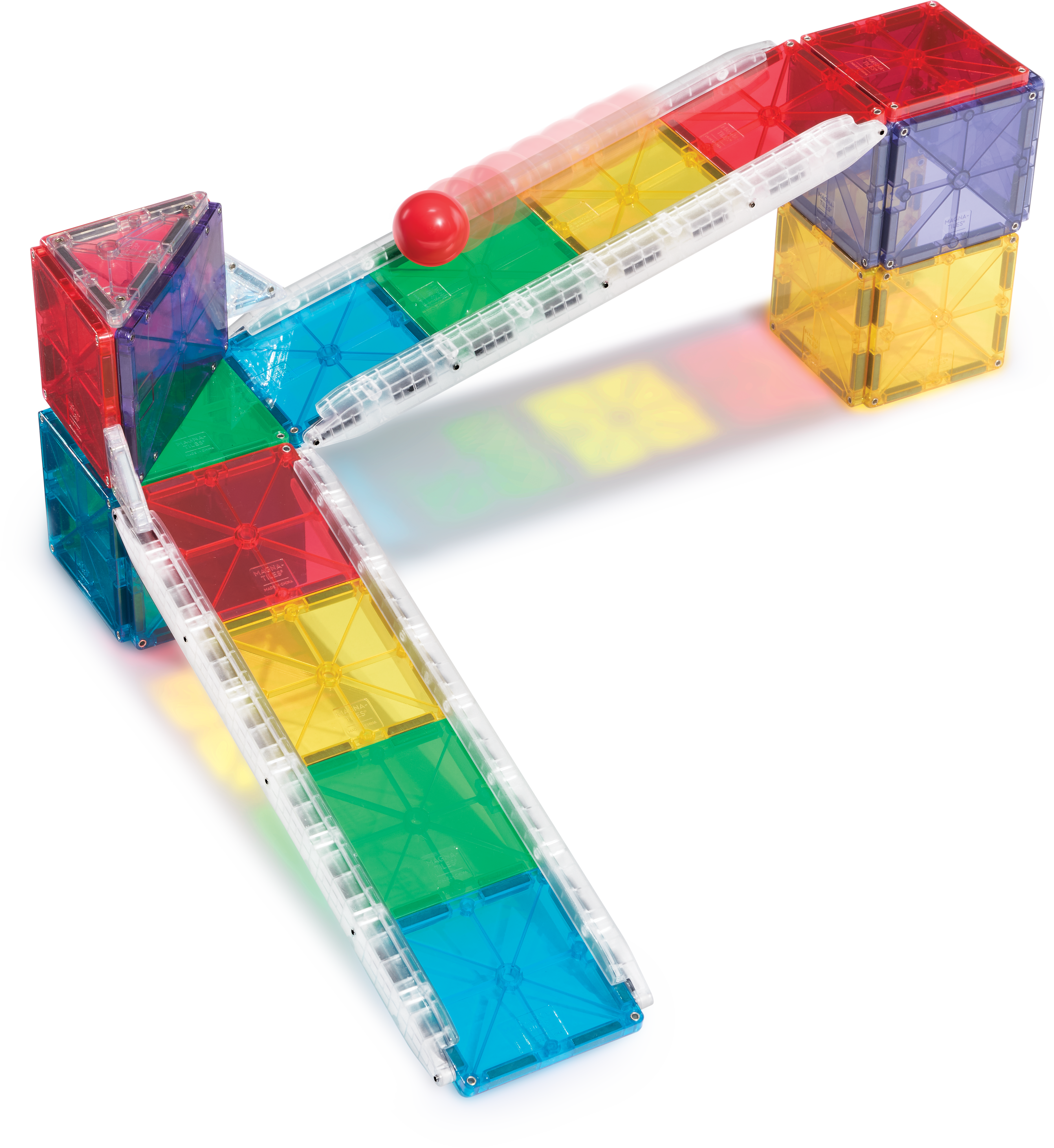 magna-tiles-rail-racers-33-teiliges-magnet-rennbahn-bauset image 4