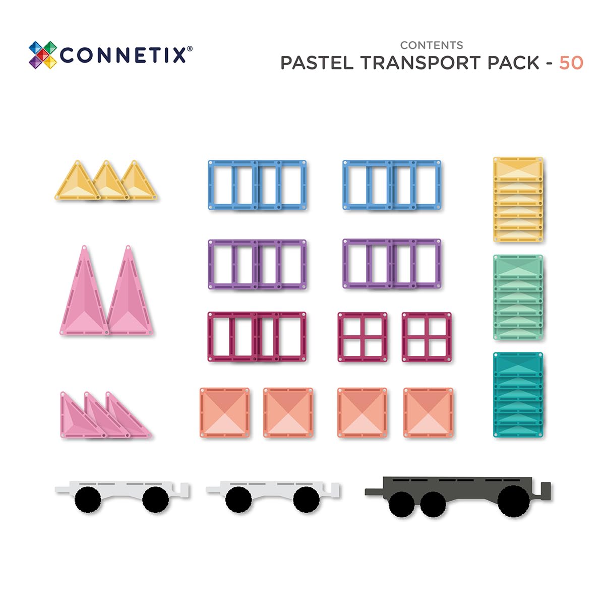 connetix-magnetbausteine-pastell-transport-pack-50-st-ck-mit-fahrzeugen image 6