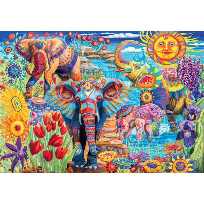 clementoni-elephants-carnival-puzzle-500-teile-49-x-36-cm image 2