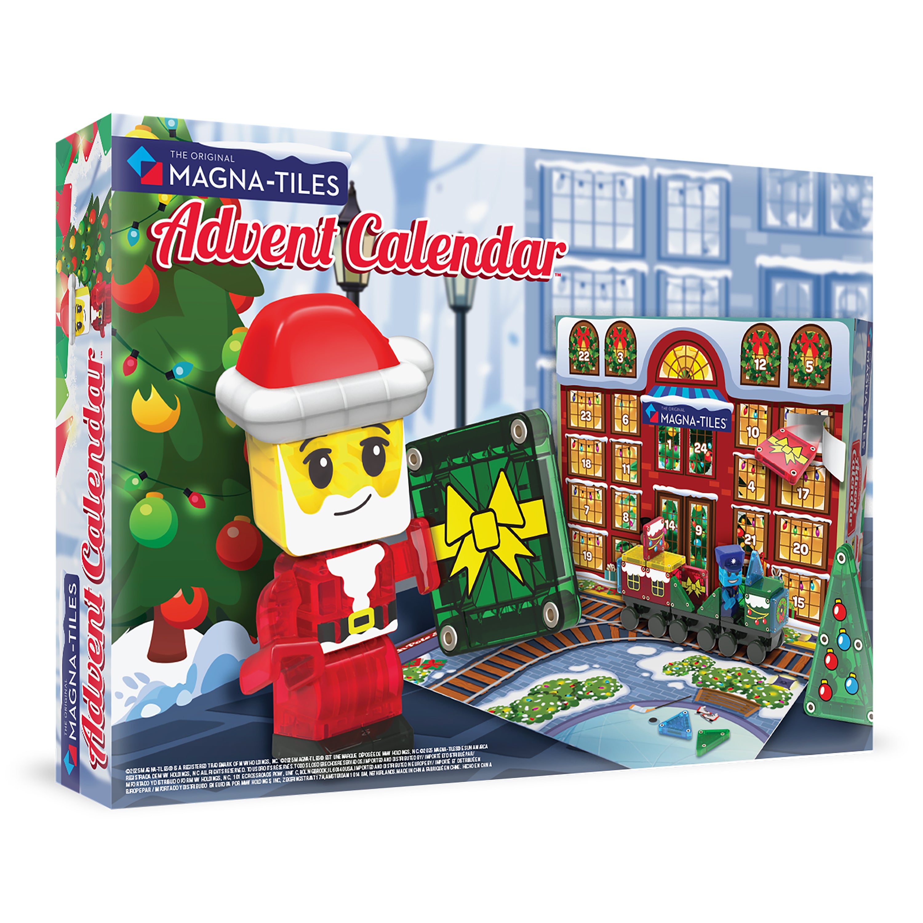 magna-tiles-micromags-adventskalender-34-teiliges-magnet-bauset-zug image 8