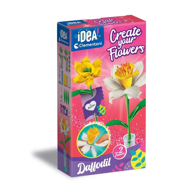 clementoni-idea-create-your-flowers-daffodil-bastel-blumen-set image 1