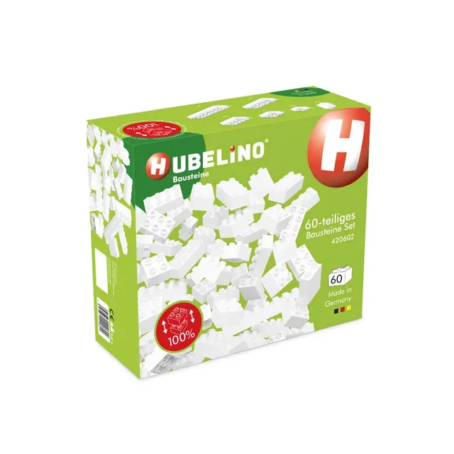 hubelino-bausteine-wei-60-teile-baustein-set-f-r-kugelbahn image 1
