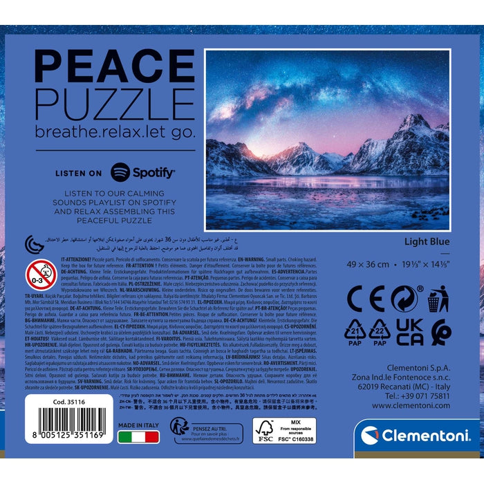 clementoni-peace-puzzle-light-blue-puzzle-500-teile image 8