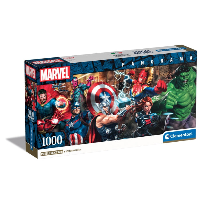 clementoni-marvel-puzzle-1000-teile-98-x-33-cm-panorama image 1