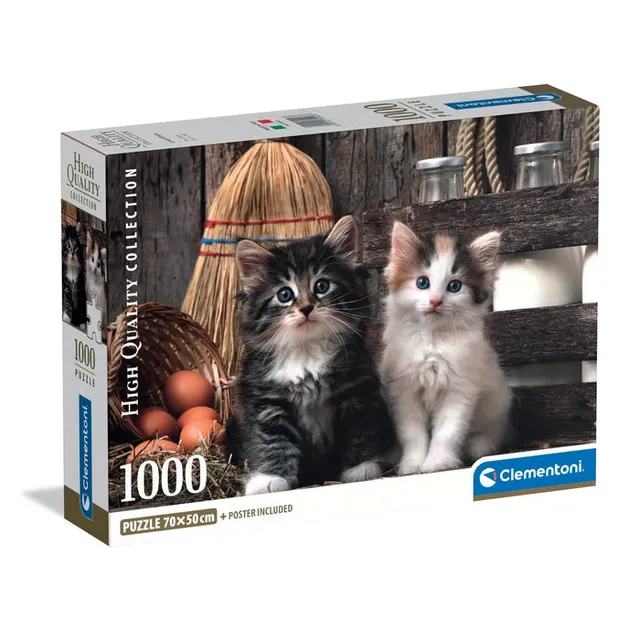 clementoni-lovely-kittens-puzzle-1000-teile-70-x-50-cm-tiere image 1
