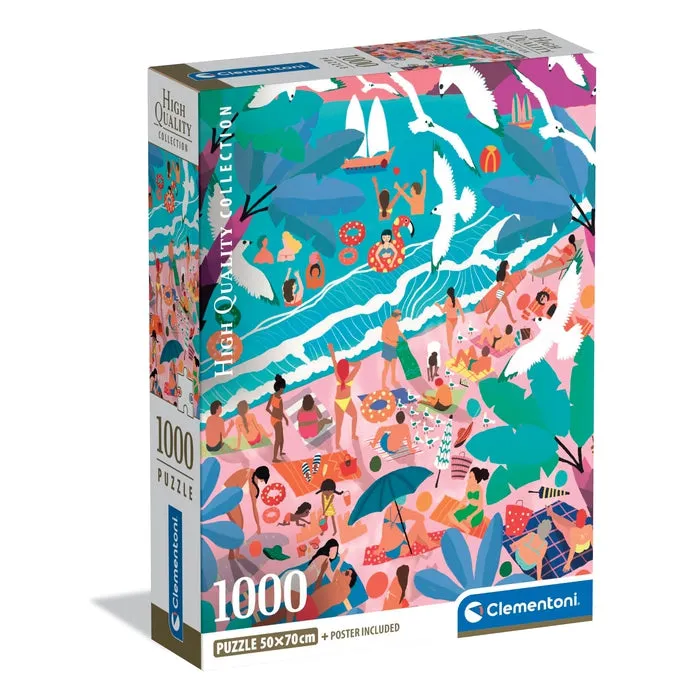 clementoni-sunday-at-the-beach-1000-teile-puzzle-f-r-erwachsene-made-in-italy image 1