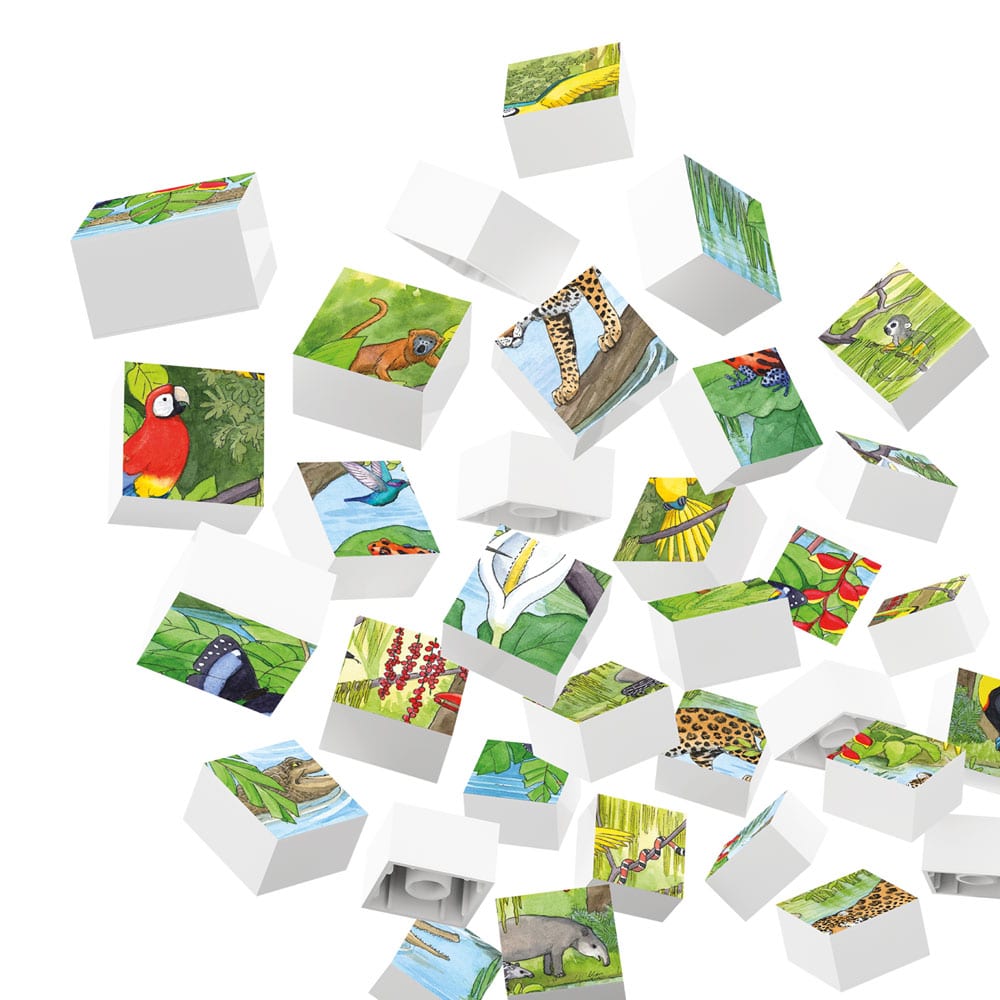 hubelino-puzzle-wildlife-im-tropischen-regenwald-35-teile image 4