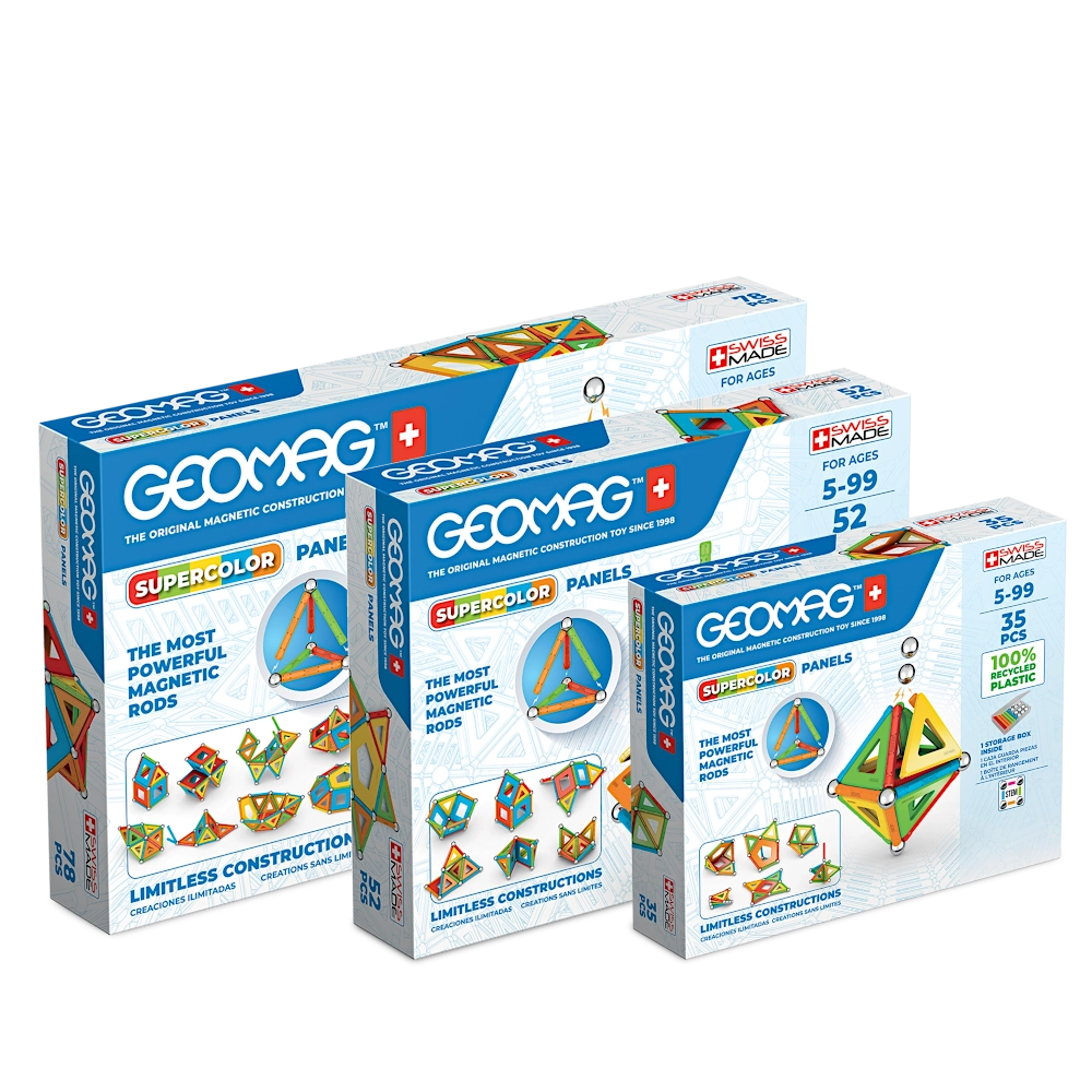 geomag-classic-supercolor-panels-recycled-3er-bundle-magnetbau-xxl-set image 1