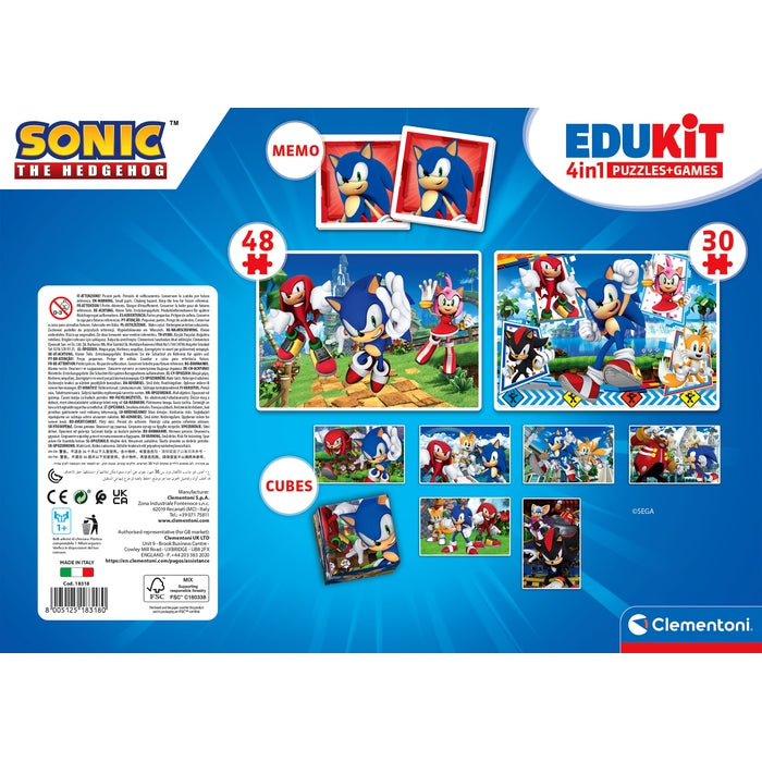clementoni-edukit-4-in-1-sonic-lernspiel-set-puzzle-memo image 6