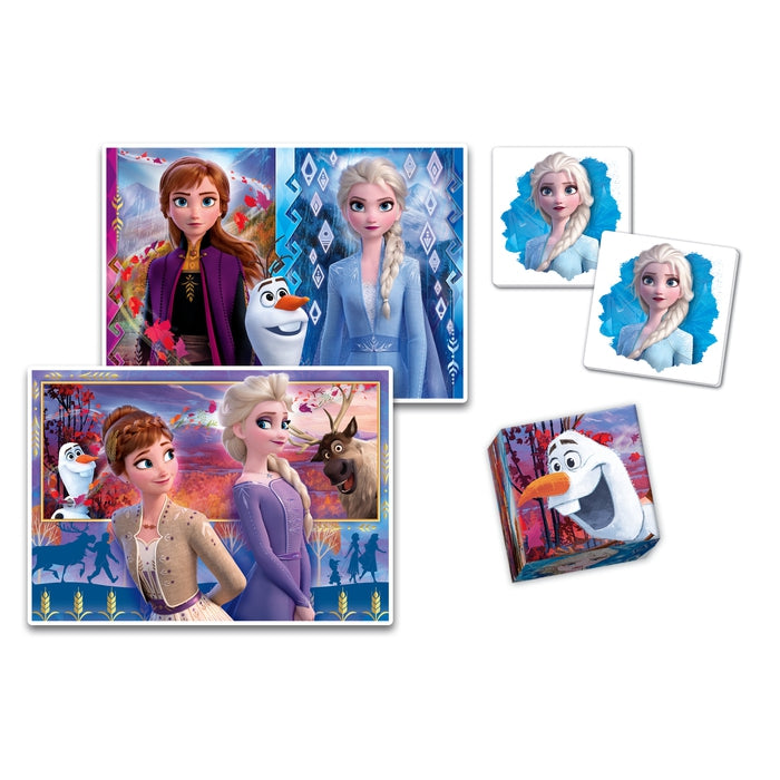 clementoni-edukit-4-in-1-frozen-puzzle-memo-und-w-rfelspiel-f-r-kinder-ab-4-jahr image 2