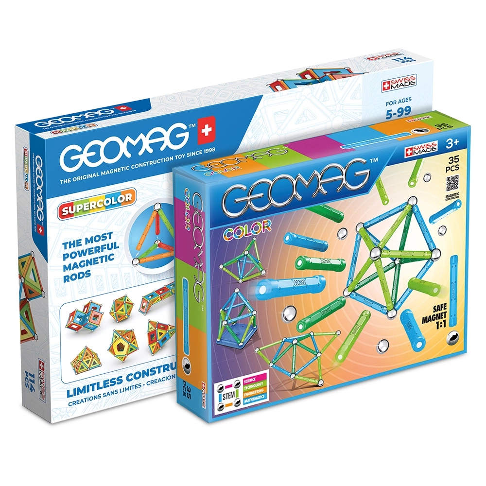 geomag-color-magnetisches-konstruktionsspiel-classic-set-bundle image 1