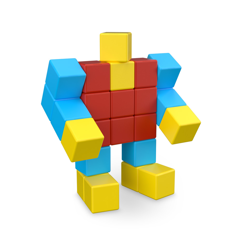 geomag-magicube-box-24-teile-3er-bundle-magnetw-rfel-bauset image 3