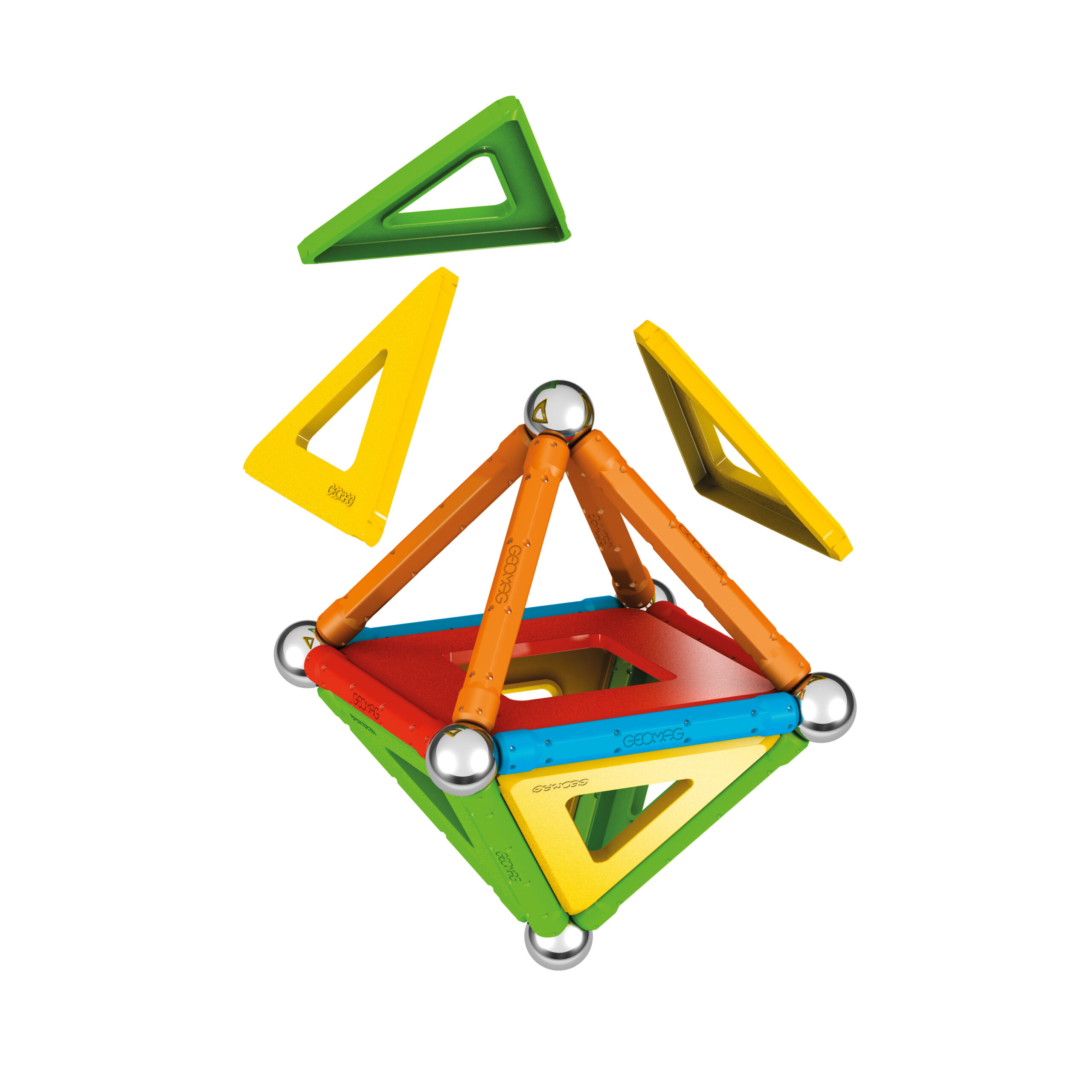 geomag-classic-supercolor-panels-recycled-35-pcs-magnet-bauset-mit-platten image 2