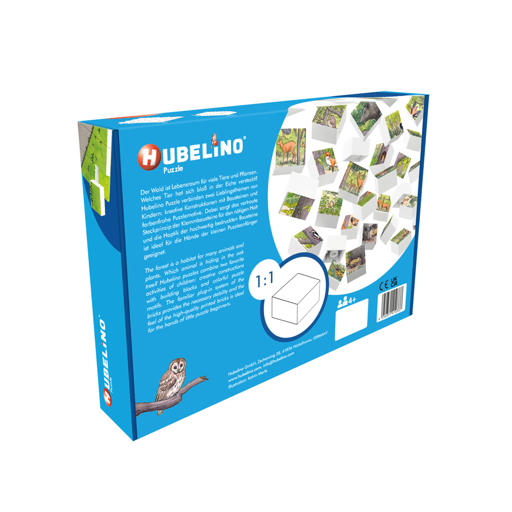 hubelino-waldtiere-puzzle-35-teile-steckpuzzle-mit-grundplatte image 6