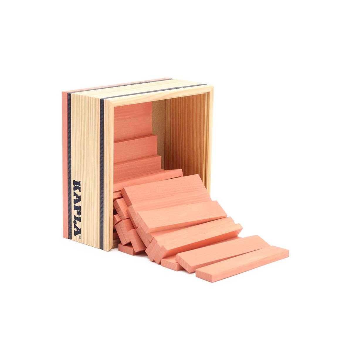 kapla-set-mit-40-rosa-baukl-tzen-holz-baukasten image 2