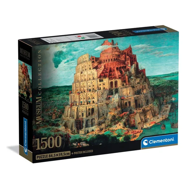 clementoni-babel-tower-puzzle-1500-teile-kunst-59-2-x-84-3-cm image 1