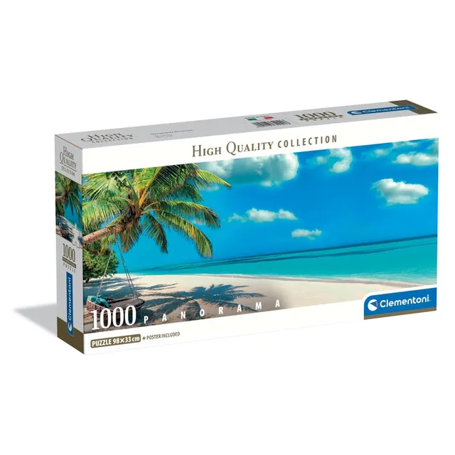 clementoni-swinging-by-the-ocean-panorama-puzzle-1000-teile image 1