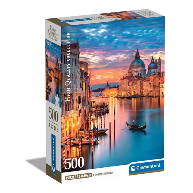 clementoni-lighting-venice-puzzle-500-teile-49-x-36-cm image 1