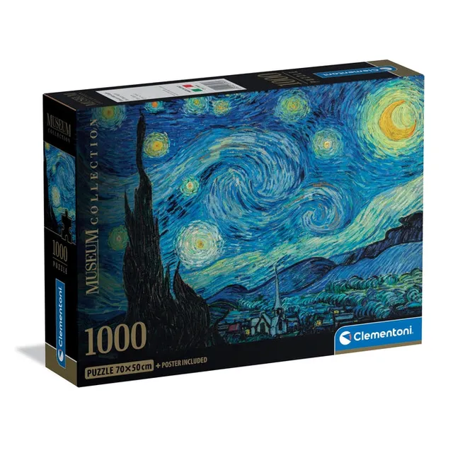 clementoni-the-starry-night-puzzle-1000-teile-kunst-70-x-50-cm image 1