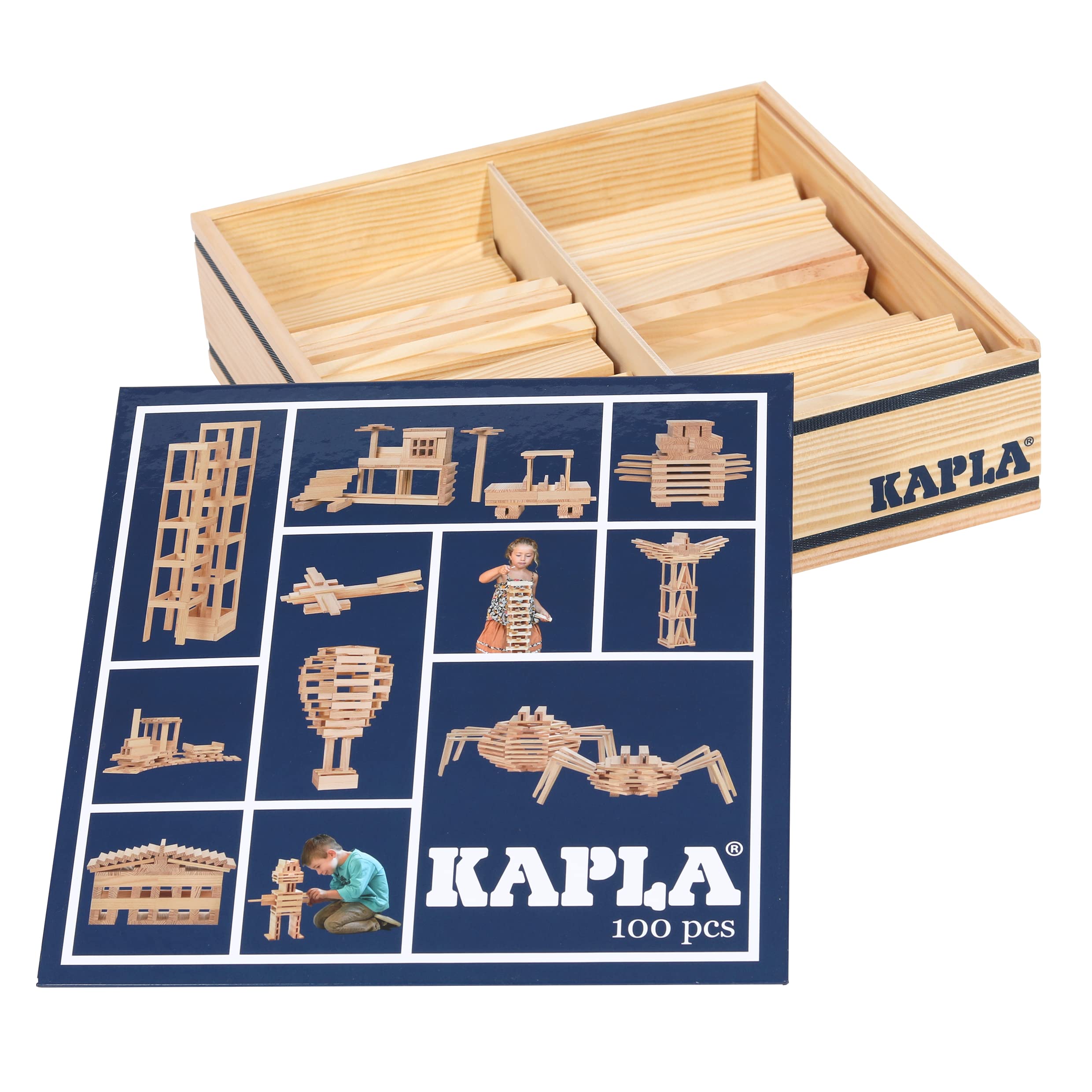 kapla-set-mit-100-holzpl-ttchen-natur-konstruktionsspielzeug-holz image 2