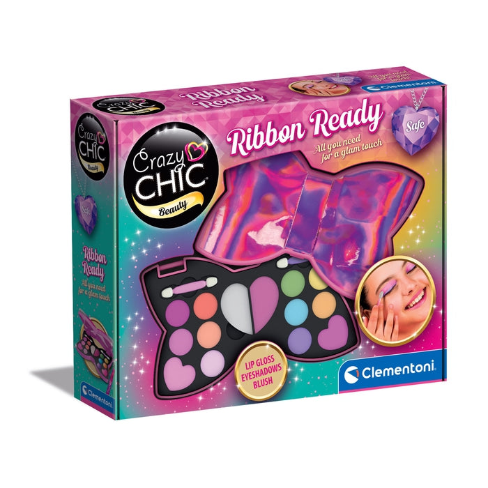 clementoni-crazy-chic-ribbon-ready-schminktasche-make-up-set image 1