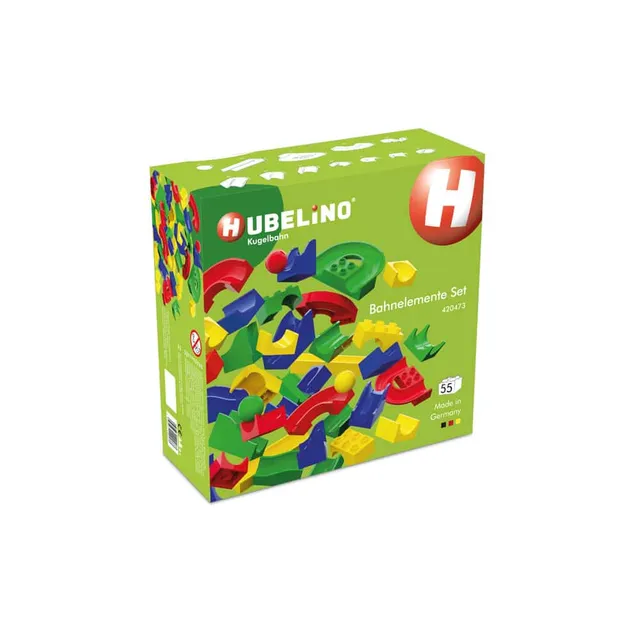 hubelino-55-piece-run-elements-kugelbahn-bahnelemente-set image 1
