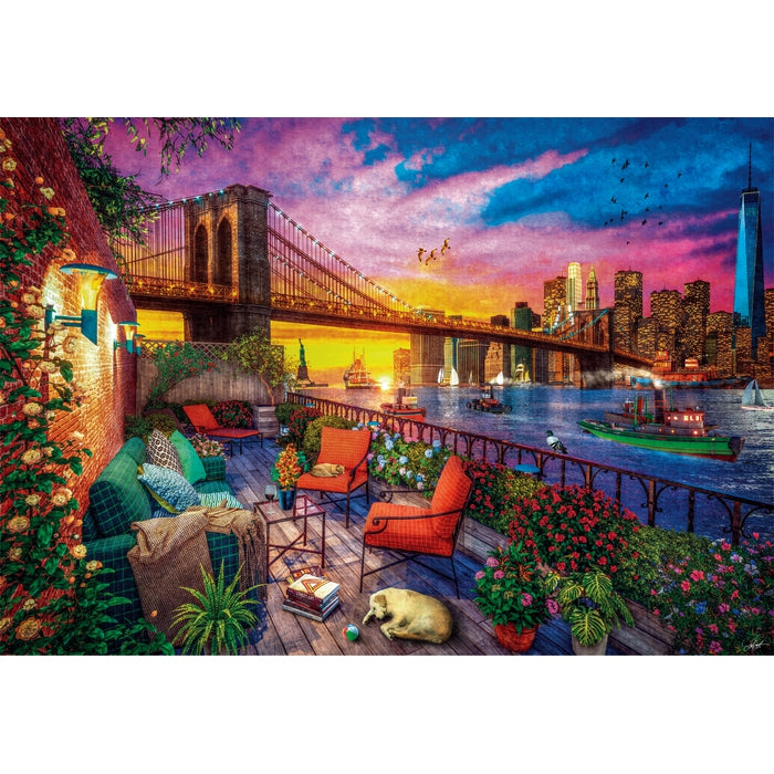 clementoni-puzzle-manhattan-balcony-sunset-3000-teile image 2