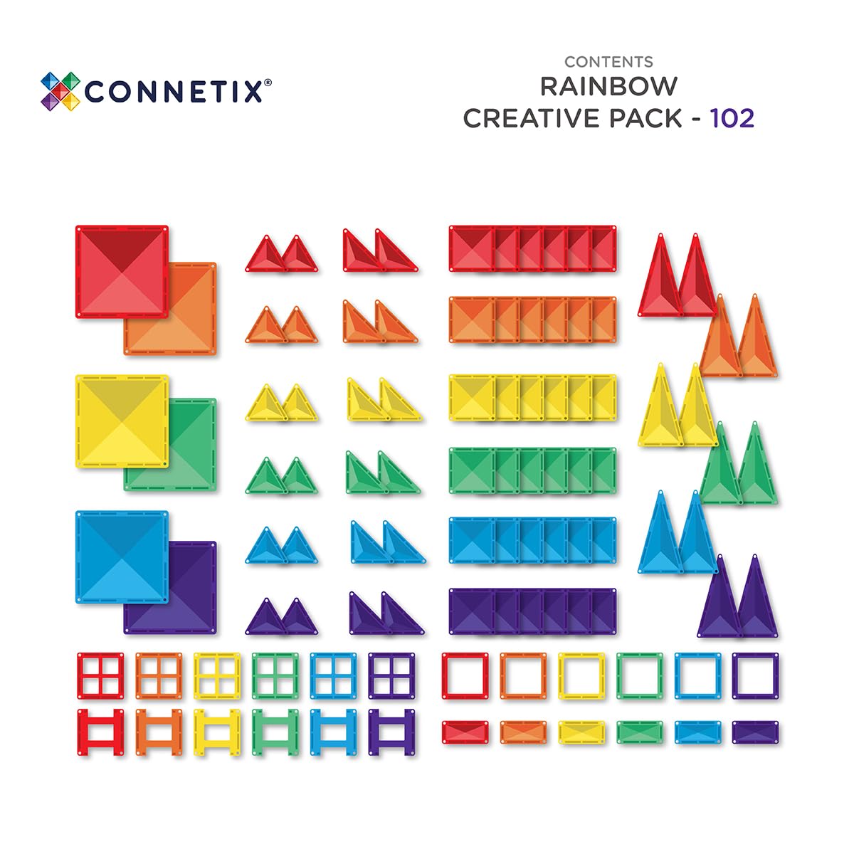 connetix-magnetbausteine-regenbogen-kreativpaket-102-st-ck-magnetfliesen image 6