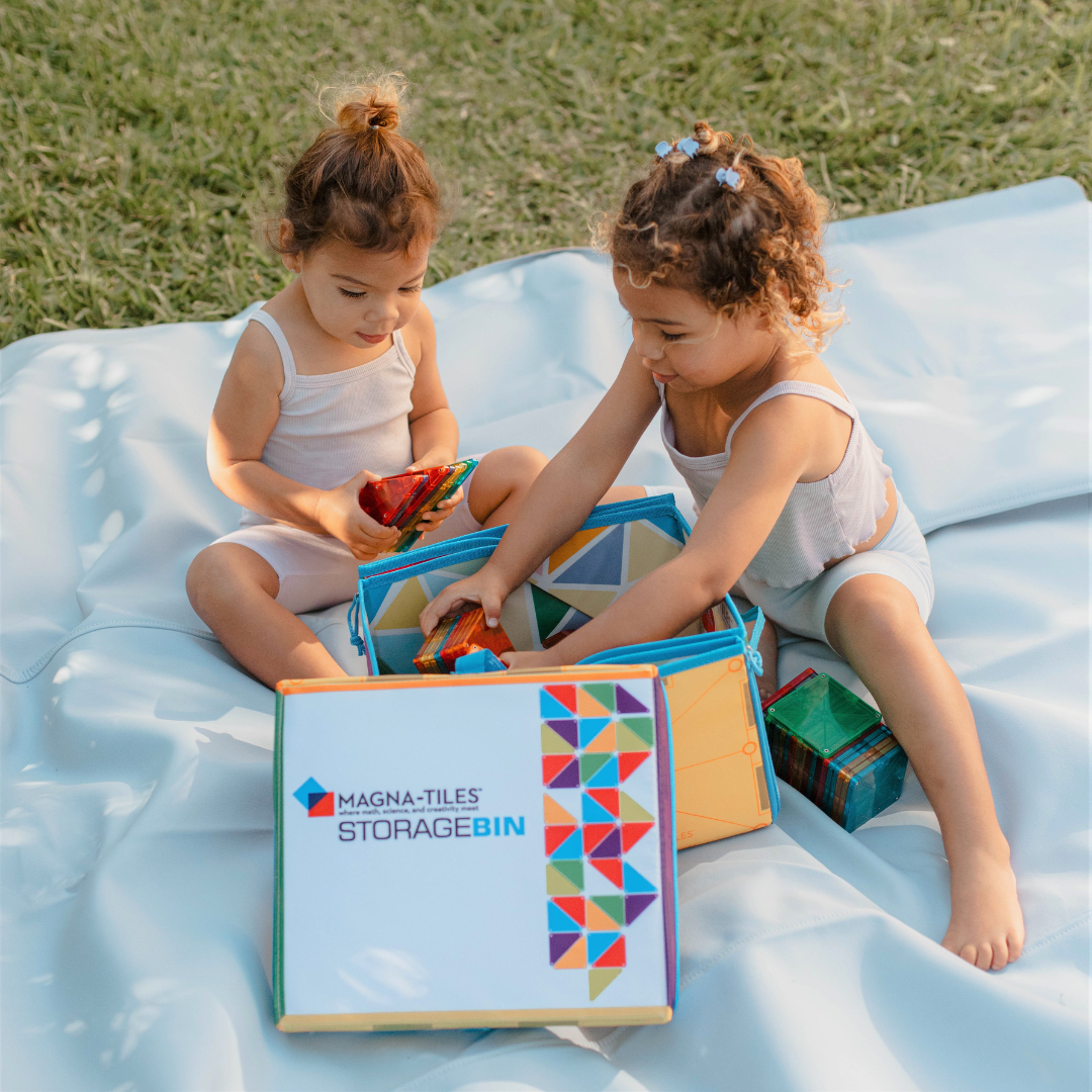 magna-tiles-aufbewahrungsbox-mit-interaktiver-spielmatte-f-r-bis-zu-300-teile image 2