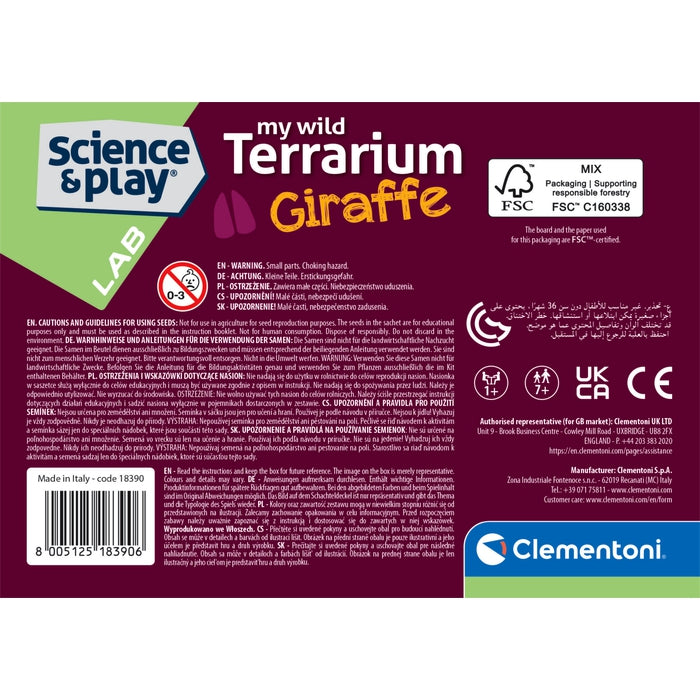 clementoni-mini-terrarium-giraffe-pflanzen-tiere-experimentierset image 6