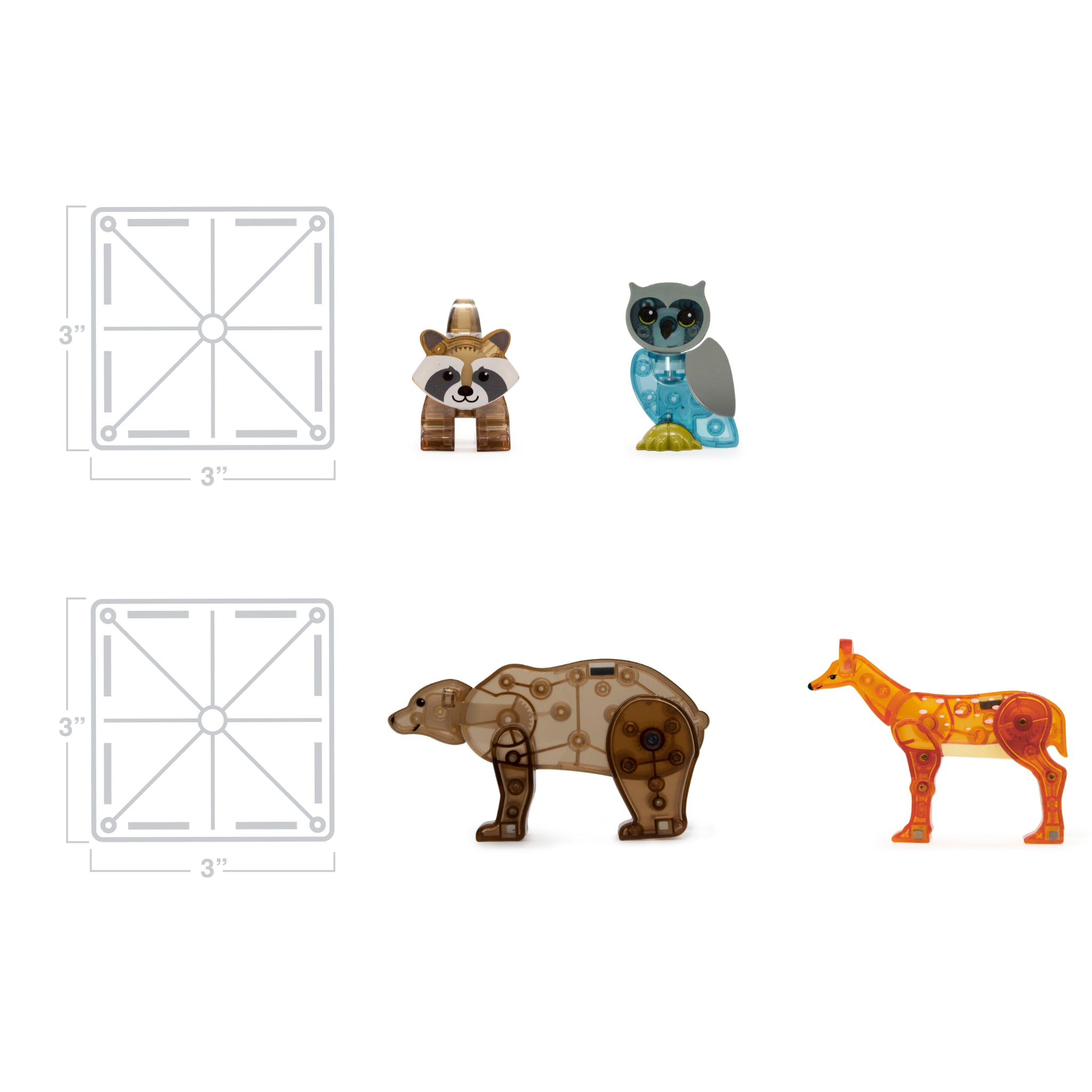 magna-tiles-forest-animals-25-teiliges-waldtiere-magnet-bauset image 7