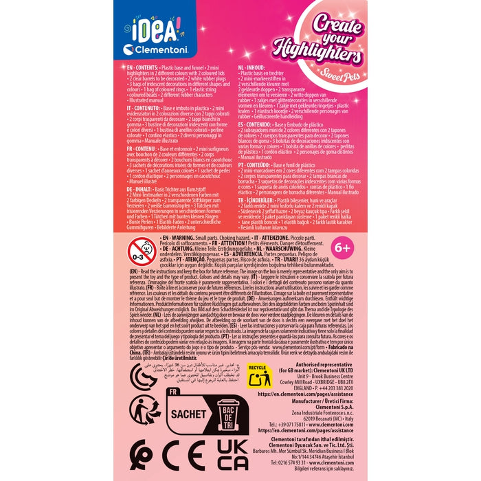 clementoni-idea-deine-textmarker-kreationen-s-e-tierfreunde-stifte-bastelset-2er image 6