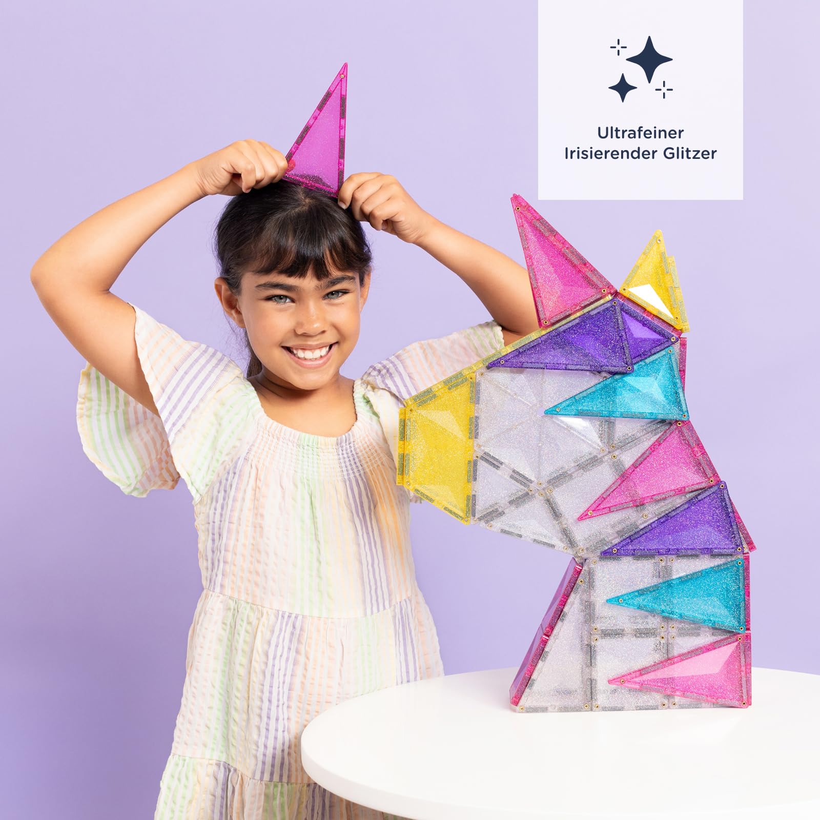 connetix-magnetbausteine-glitzer-einhorn-set-56-st-ck image 5