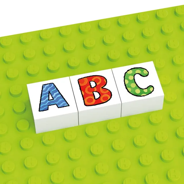 hubelino-2x2-letter-building-block-buchstaben-baustein image 1