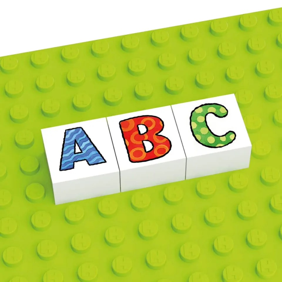 hubelino-2x2-letter-building-block-buchstaben-baustein image 1