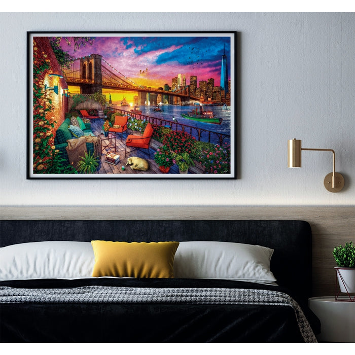 clementoni-puzzle-manhattan-balcony-sunset-3000-teile image 3