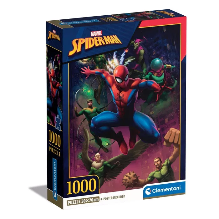 clementoni-marvel-spider-man-puzzle-1000-teile-70-x-50-cm image 1