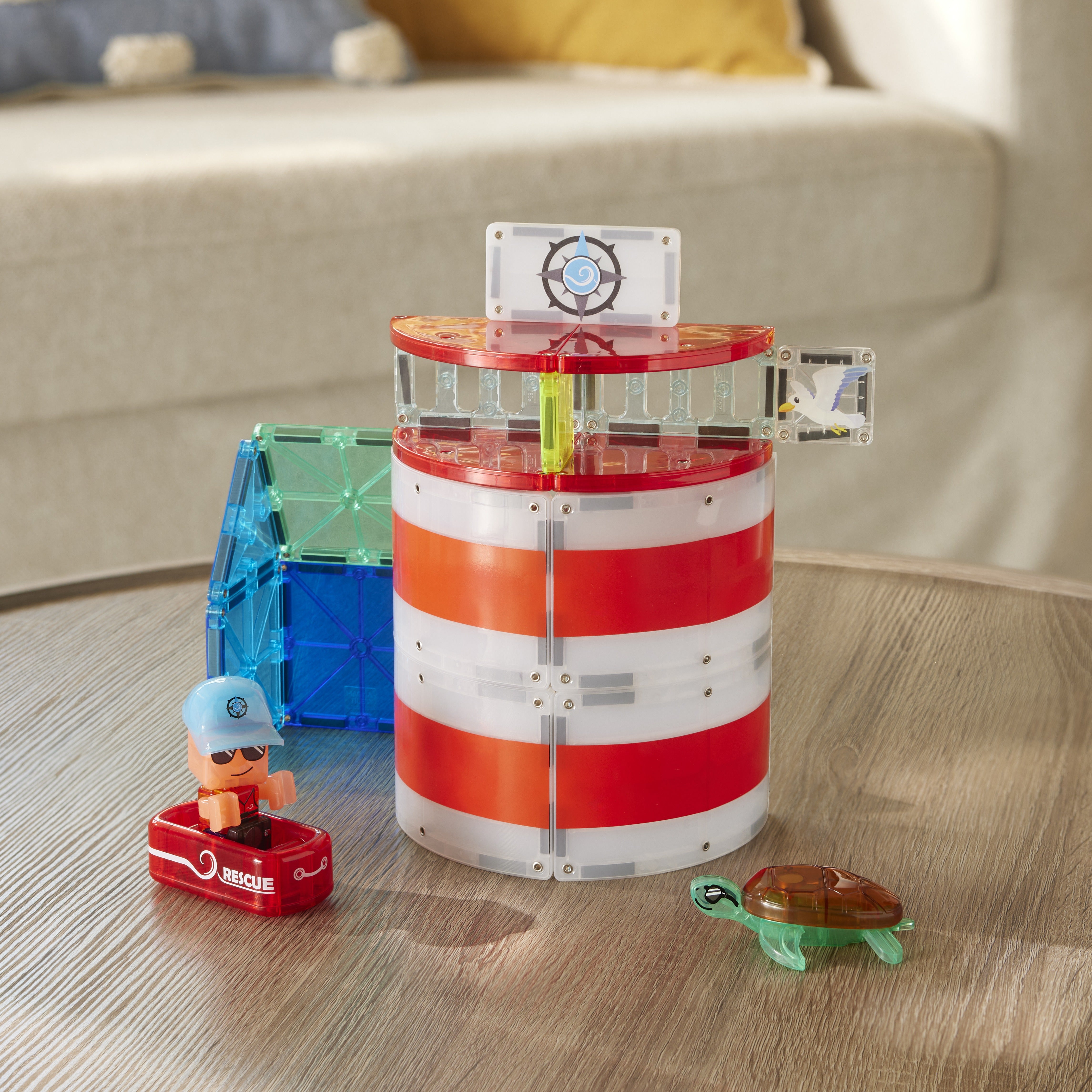 magna-tiles-lighthouse-rescue-26-teile-set-magnet-leuchtturm-bauset image 2