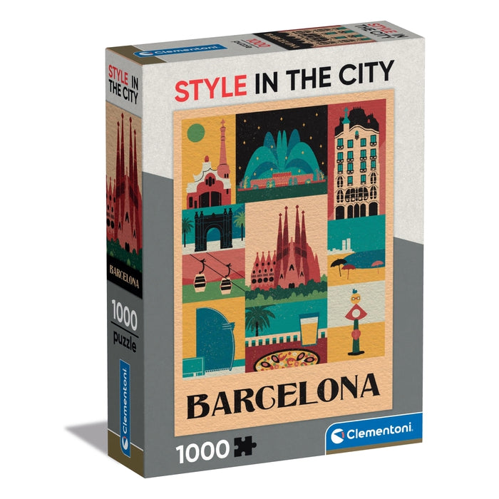 clementoni-style-in-the-city-barcelona-puzzle-1000-teile-70-x-50-cm image 1