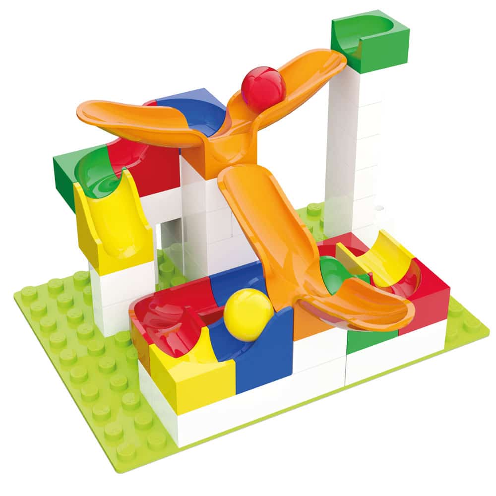 hubelino-kugelbahn-schwinge-erweiterung-46-teilig-mit-pendel-technik image 3