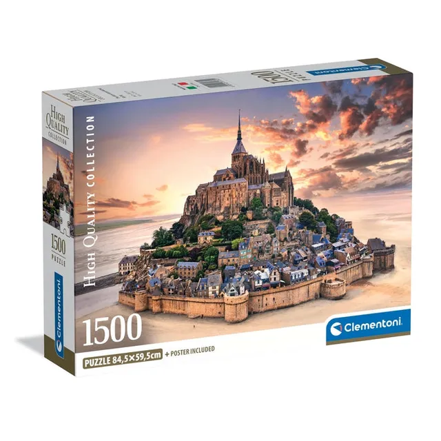 clementoni-puzzle-the-mont-saint-michel-rising-1500-teile-panorama-59-2-x-84-3-c image 1