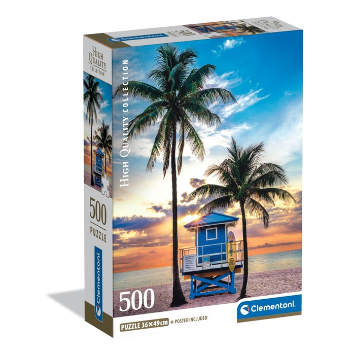 clementoni-miami-beach-florida-puzzle-500-teile-panorama image 1