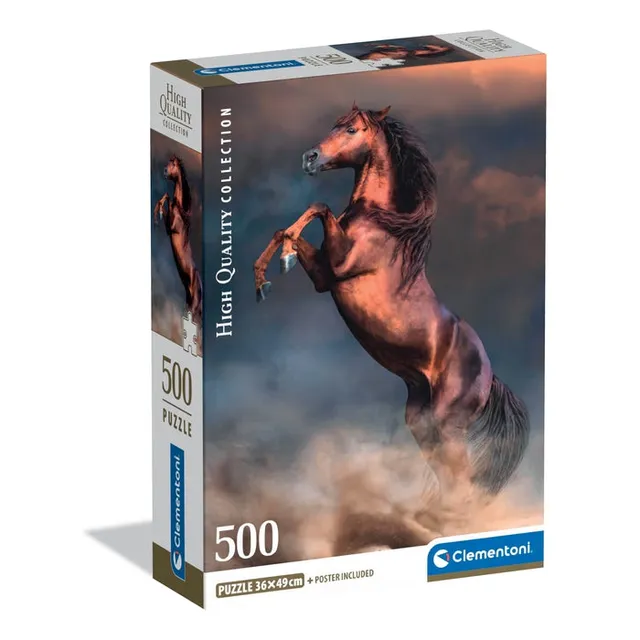 clementoni-wild-red-stallion-puzzle-500-teile image 1