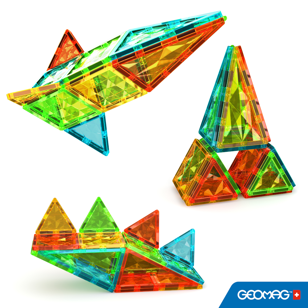 geomag-magnetic-tiles-gems-16-pcs-cod-4100-magnetplatten-bauset image 3