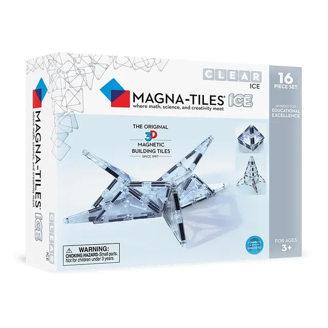 magna-tiles-ice-16-teiliges-magnet-bauset-transparent image 1