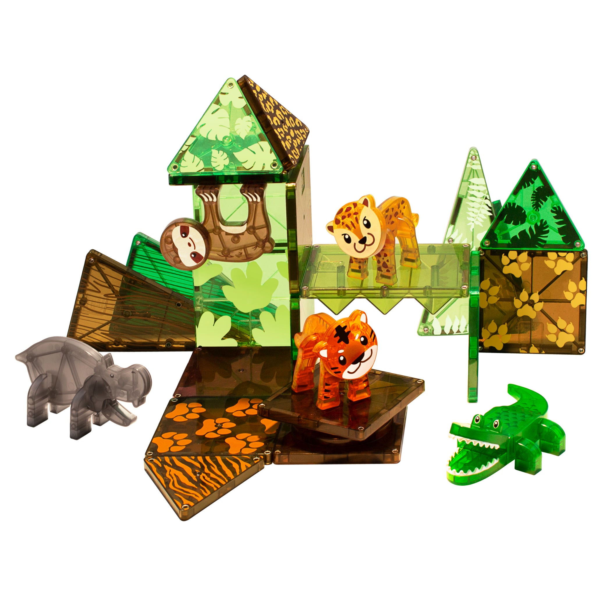 magna-tiles-jungle-25-teiliges-magnet-bauset-mit-tieren image 4